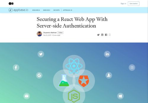 
                            13. Securing a React Web App With Server-side Authentication