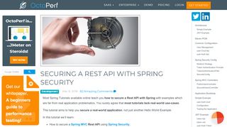 
                            13. Securing a Rest API With Spring Security - Development - OctoPerf
