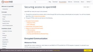 
                            1. Securing Communication and Access | openHAB