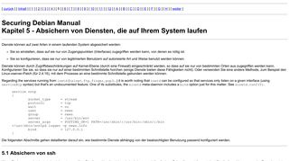 
                            7. Securing Debian Manual - Absichern von Diensten, die auf Ihrem ...