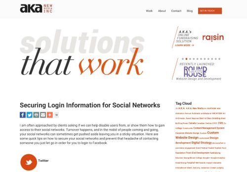 
                            2. Securing Login Information for Social Networks - A.K.A New Media Inc ...