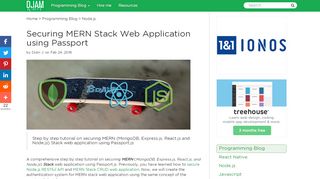 
                            9. Securing MERN Stack Web Application using Passport - Djamware.com