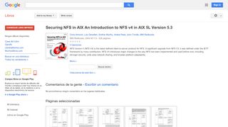 
                            12. Securing NFS in AIX An Introduction to NFS v4 in AIX 5L Version 5.3 - Resultado de Google Books