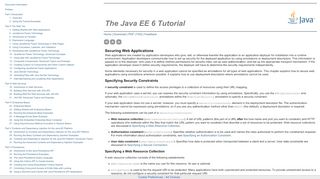 
                            2. Securing Web Applications - The Java EE 6 Tutorial - Oracle Docs