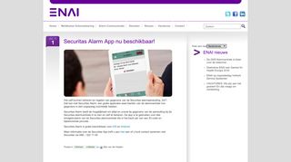 
                            11. Securitas Alarm App nu beschikbaar! |ENAI