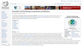 
                            13. Securities and Exchange Commission of Pakistan - Wikipedia