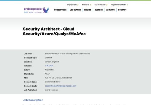 
                            13. Security Architect - Cloud Security/Azure/Qualys/McAfee (FJS-PP-CB ...