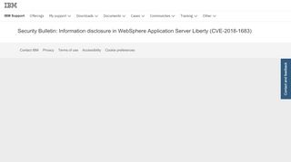 
                            12. Security Bulletin: Information disclosure in WebSphere Application ...