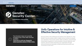 
                            3. Security Center | Genetec