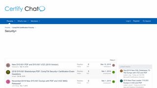 
                            2. Security+ | Certify Chat - Certification Forums for IT Professionals