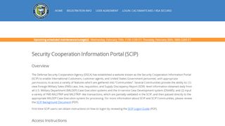 
                            7. Security Cooperation Information Portal (SCIP)