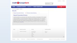 
                            13. Security | Credit Europe Bank