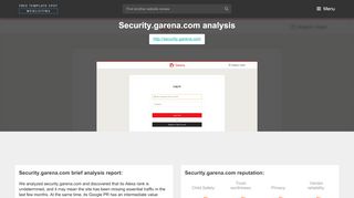 
                            5. Security Garena. Account Center - Popular Website Reviews