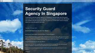 
                            11. Security Guard Agency In Singapore: Check PLRD Notification For ...