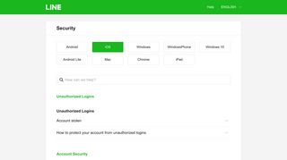 
                            8. Security - Help Center | LINE