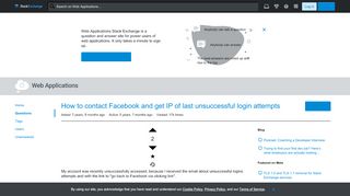 
                            5. security - How to contact Facebook and get IP of last unsuccessful ...