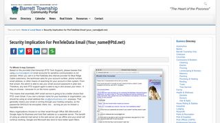 
                            4. Security Implication for PenTeleData Email (your_name@ptd.net ...
