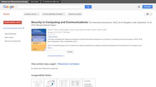 
                            13. Security in Computing and Communications: 6th International ...