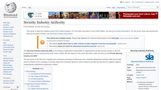 
                            7. Security Industry Authority - Wikipedia
