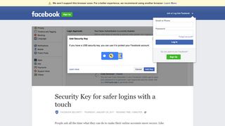 
                            8. Security Key for safer logins with a touch | Facebook