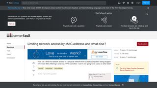 
                            9. security - Limiting network access by MAC address and what else ...