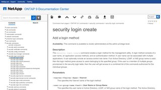 
                            11. security login create - NetApp