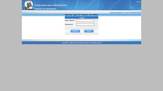 
                            4. Security Login for Property Tax Office