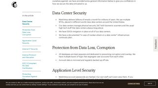 
                            10. Security - MailChimp