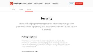 Security | PayProp