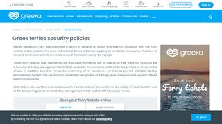 
                            13. Security policies of Greek ferries - Greeka.com