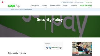 
                            11. Security Policy - Sage Pay