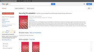 
                            9. Security Privatization: How Non-security-related Private Businesses ...
