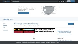 
                            9. security - Renaming of administrator directory - Joomla Stack Exchange