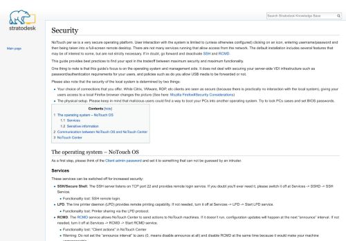 
                            5. Security - Stratodesk Knowledge Base