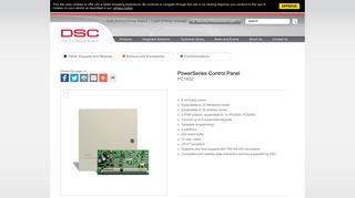
                            7. Security System Control Panel - PC1832 | DSC PowerSeries Security ...