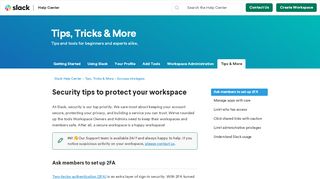 
                            8. Security tips to protect your workspace – Slack Help Center