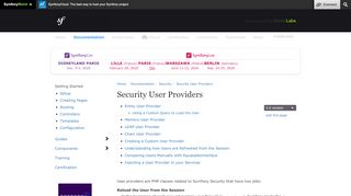 
                            1. Security User Providers (Symfony Docs)