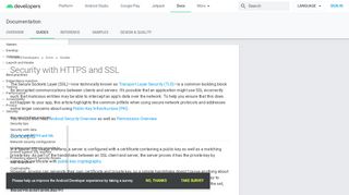 
                            10. Security with HTTPS and SSL | Android Developers
