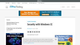 
                            10. Security with Windows CE | IT Pro