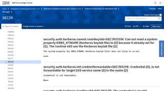 
                            6. security.auth.kerberos.CredDestroyed=SECJ9203E: Credential ... - IBM