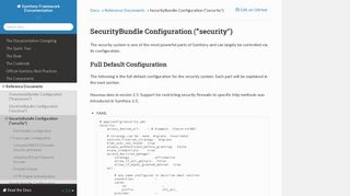 
                            10. SecurityBundle Configuration (“security”) — documentation Symfony ...