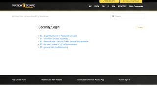 
                            4. Security/Login – WatchGuard Video