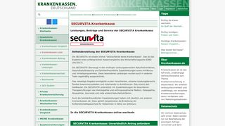 
                            9. SECURVITA Krankenkasse - Krankenkassen.de