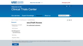 
                            9. secuTrial® Access – University Hospital Zurich
