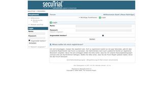 
                            6. secuTrial » Anmelden