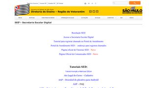 
                            3. SED – Secretaria Escolar Digital – Diretoria de Ensino – Região de ...