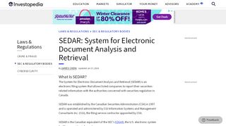 
                            6. SEDAR: System for Electronic Document Analysis and Retrieval