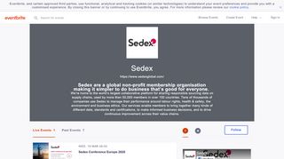 
                            10. Sedex Events | Eventbrite