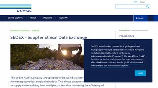 
                            6. SEDEX – Supplier Ethical Data Exchange - DNV GL