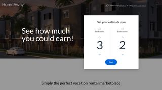 
                            6. See how much you can earn on HomeAway.com
